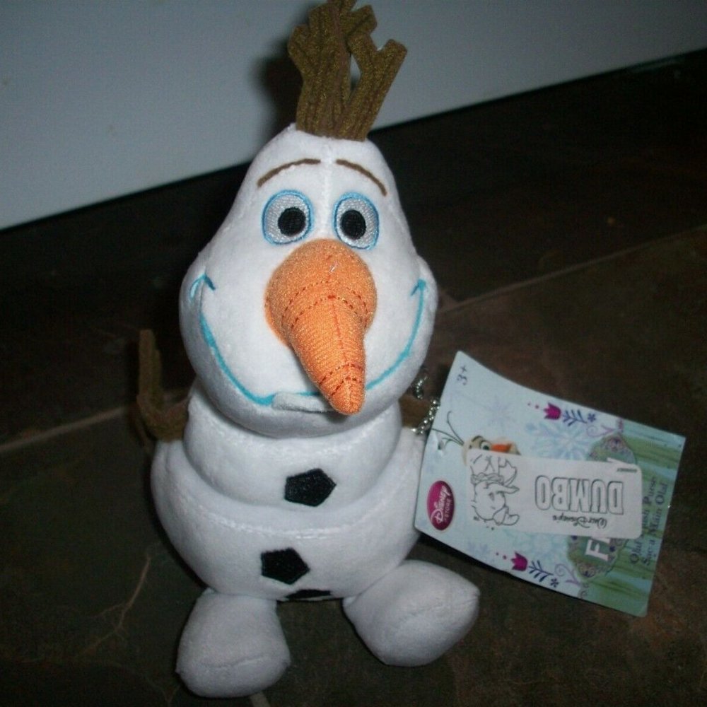 Disney Olaf Frozen  Plush Stuffed Character Purse Snowman 7" Hand Bag Clutch NWT - Picture 3 of 6